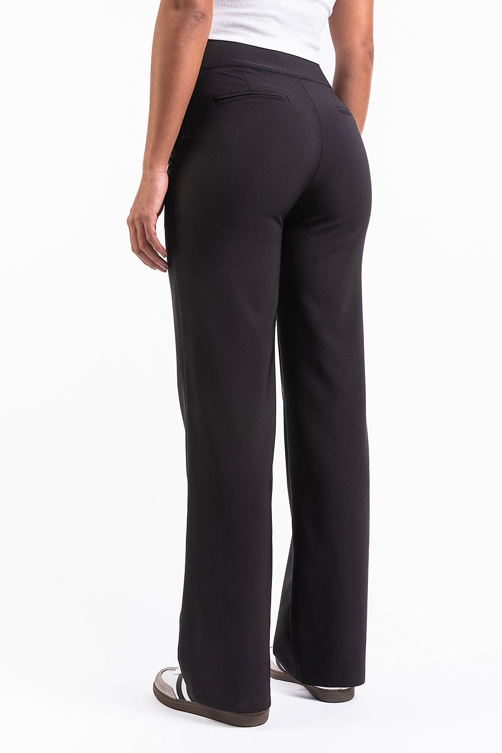 Mabel 03Mid Straight Suit Pants - Black