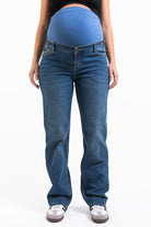 Maternity 01 Straight Jeans - Vintage Blue