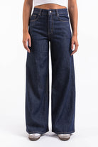 Mikka 02High Extra Wide Jeans - Dark Blue
