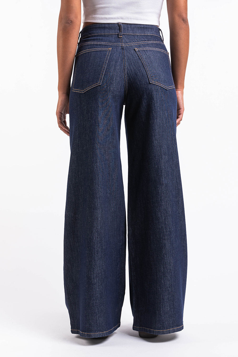 Mikka 02High Extra Wide Jeans - Dark Blue