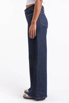 Mikka 02High Extra Wide Jeans - Dark Blue