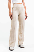 Freja 02High ActiveFlex Straight Pants - Beige