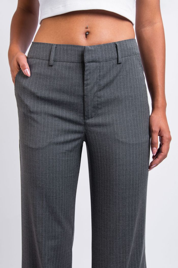 High waisted pinstripe jeans online