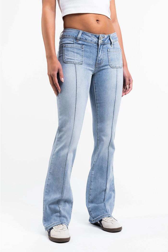 【U LAN】Pale brush bootcut denim pants Bootcut denim | Pinkwoman