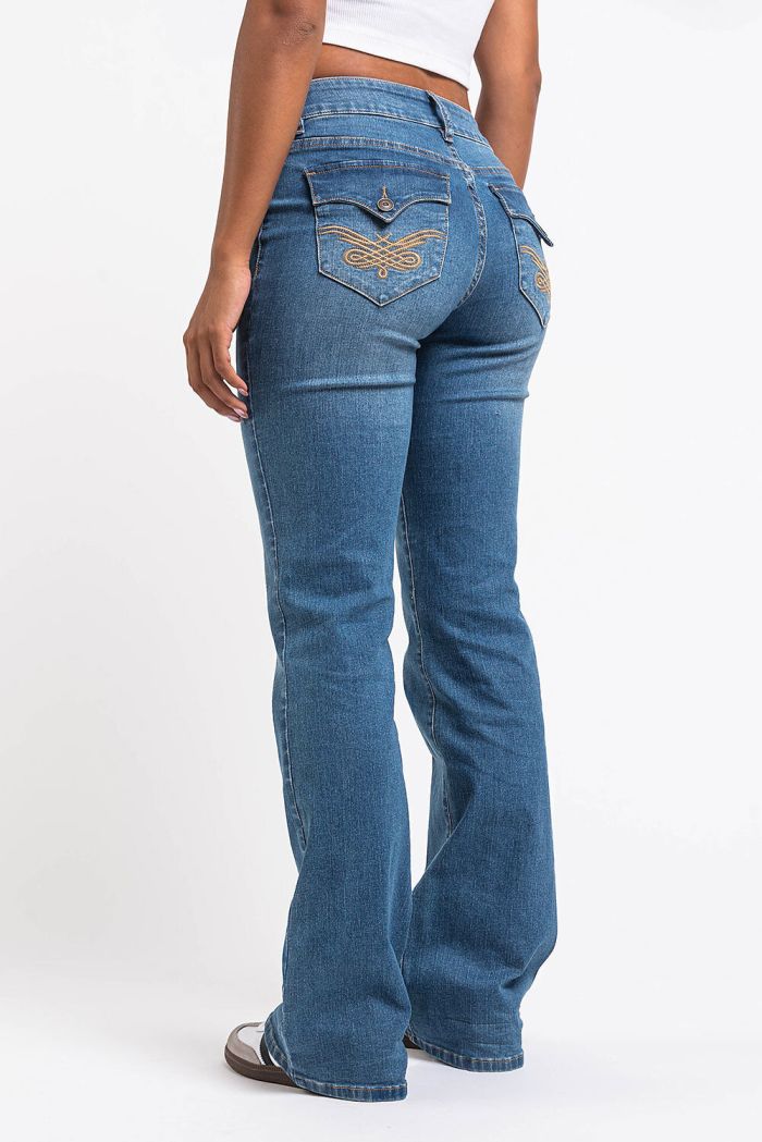Claire 02Low Bootcut Jeans Blue MADLADY