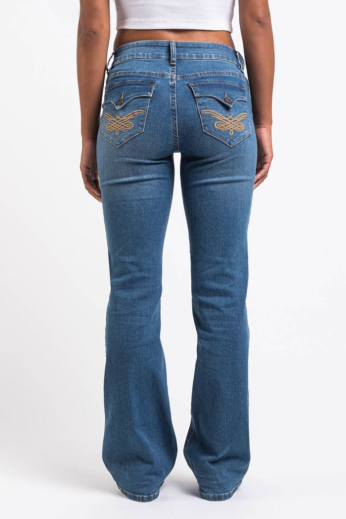 Claire 02Low Bootcut Jeans Blue MADLADY