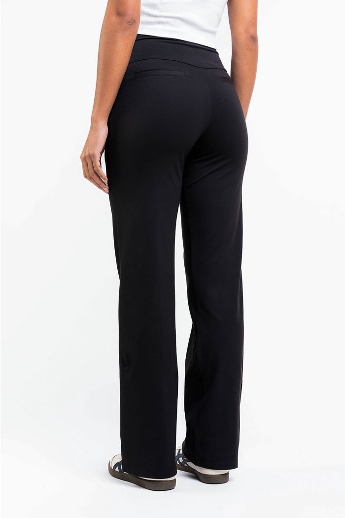 Freja 02High ActiveFlex Straight Pants Black MADLADY