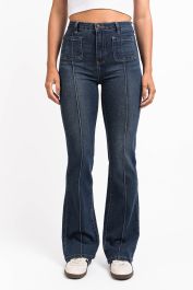 【BOHEMSEO】 VINTAGE BLUE BOOTCUT JEANS, VINTAGE BLUE Amazon.com: Women's Vintage Distressed Bootcut Jeans Mid